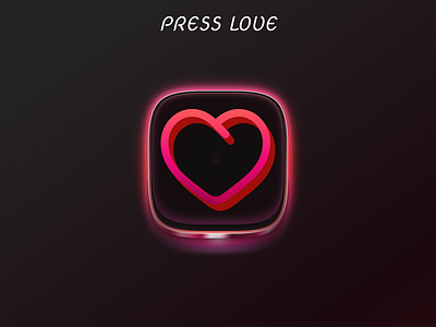 Shiny Icon dark figma gradient heart icon icon design pink red shiny vector