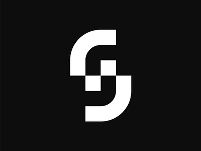 S + Pixel abstract bit branding computer data design digital icon identity letter logo logotype mark minimal pixel s s logo s mark symbol technology