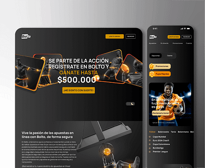 Bolto - Online Betting Website concept - Home & Product ui uidesign webdesign
