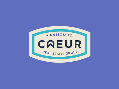 COEUR Badge Logo badge logo branding logo logo design real estate real estate branding real estate logo realtor branding realtor logo