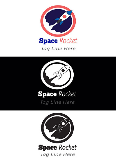 Space Rocket. 2d branding design graphic design illustration logo typography ui vector