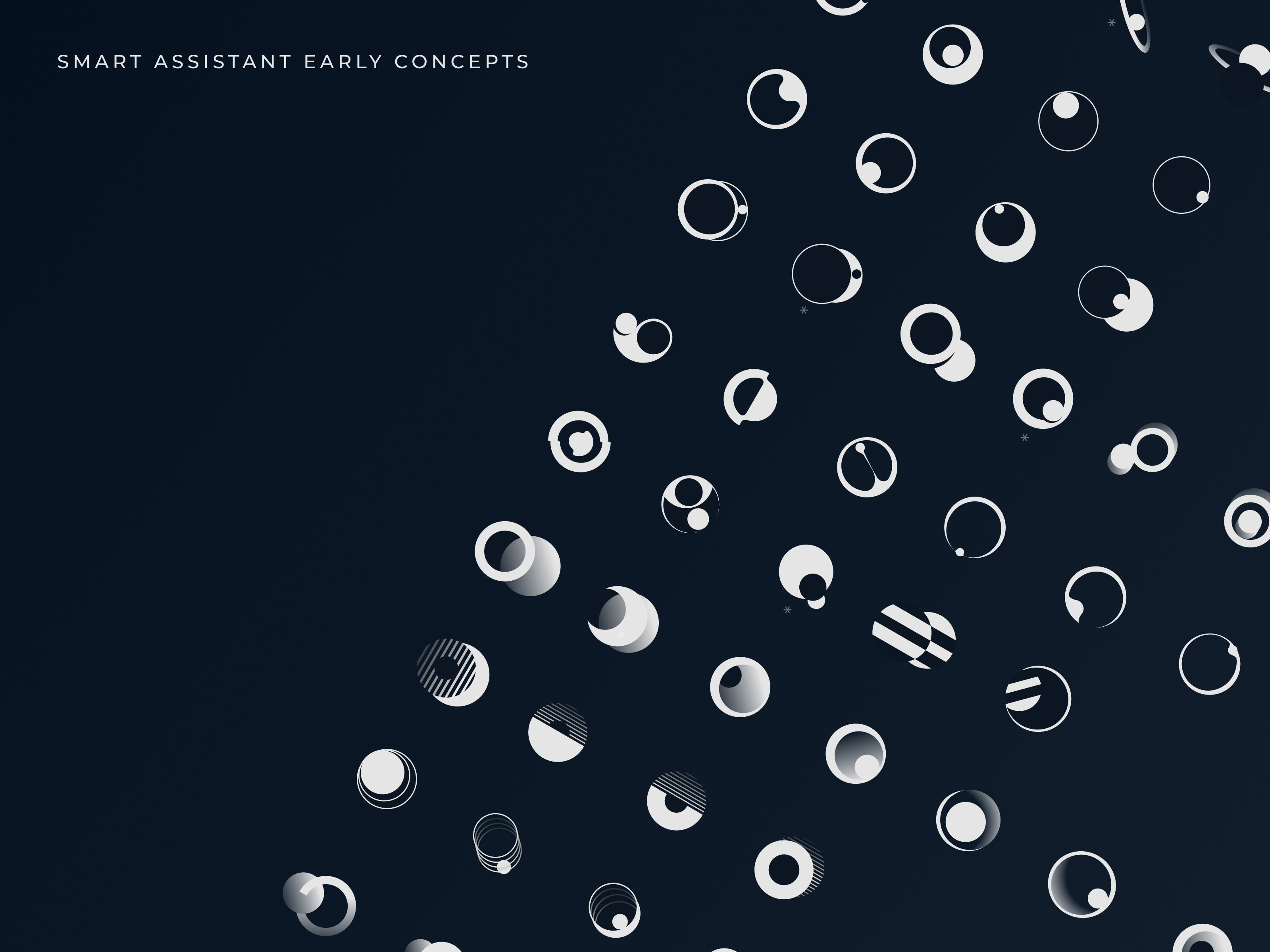 Smart Assistant Early Concepts ai app assistant concept design interface logo motion siri smart assistant ui ui design user interface