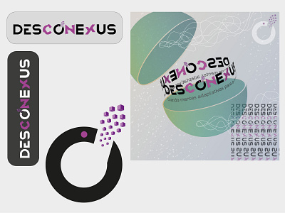 Logotipo Desconexus 3d art branding design design art designgraphic graphic design illustration illustrator art ilustração logo photoshop ui vector