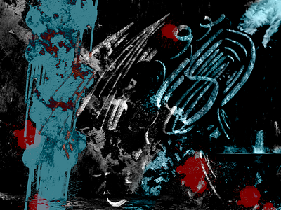 Surf abstract art black blue branding design drawing graphic design illustration logo procreate red ui