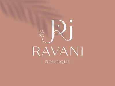 RAVANI BOUTIQUR LOGO DESIGN 3d animation branding design flowers flowers logo graphic design illustration logo motion graphics typography ui ux vector