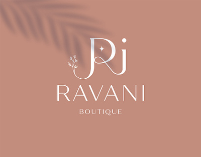 RAVANI BOUTIQUR LOGO DESIGN 3d animation branding design flowers flowers logo graphic design illustration logo motion graphics typography ui ux vector