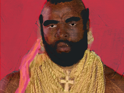 Imma Be Fly Forever If The Stove Work abstract art branding buffalo chains design drawing gold graphic design griselda illustration logo mr t procreate rap red ui westside gunn wwe wwf