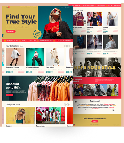 Clothing Brand branding cloths company design fashion landing page ui ux website