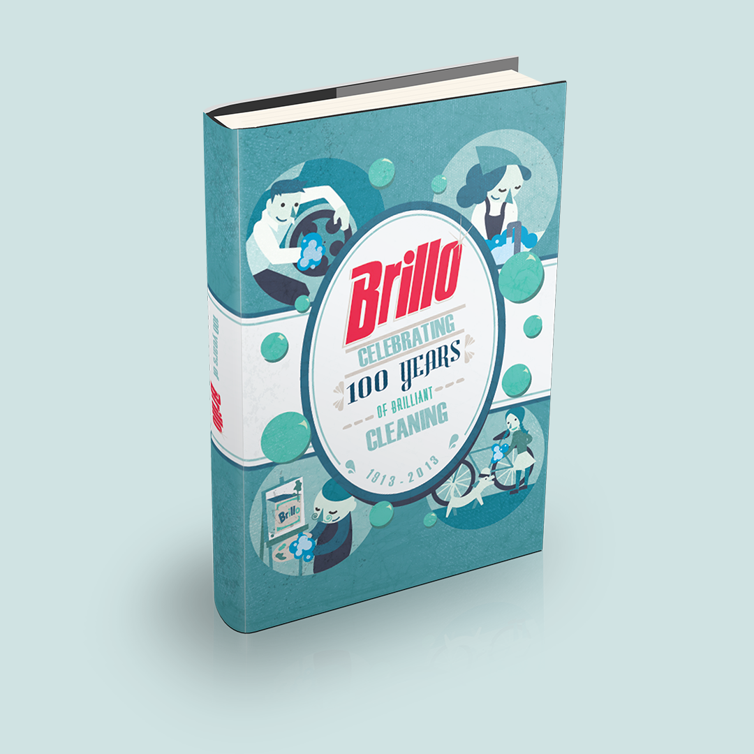 Brillo Box Centennial Book Cover graphic design illustration layout