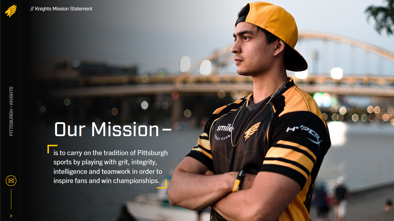 The Pittsburgh Knights - Supercell Presentation Deck brochure graphic design layout layout design presentation