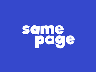 samepage - Branding app blue brand branding face family figma graphic design illustrator logo logo design planner planning ui ux