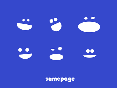 samepage - Iconset blue brand branding design face family graphic design iconography icons iconset illustration logo typography ui