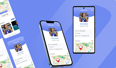 Athlete's profile athlete mobile product design profile ui