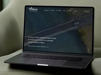 Wallum Website branding clean identity logo property typography ui web design website