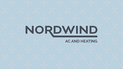 Nordwind AC and Heating Branding branding design ephemera graphic design illustration logo logo type typography vector