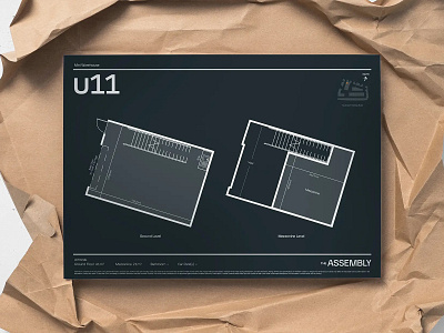 The Assembly Floorplan branding clean floorplan identity illustration typography warehouse