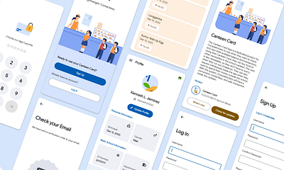 Canteen Card Version 1.0 Apricot (Mobile App UI) capstone project material you mobile app prototype ui ux