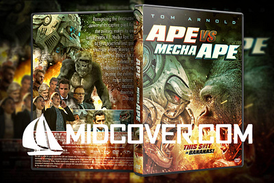 Ape vs. Mecha Ape (2023) DVD Cover design dvd dvdcover dvdcustomcover photoshop