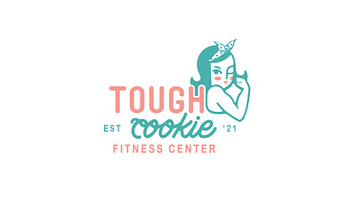 Tough Cookie Women's Gym Branding branding design ephemera fitness girly graphic design gym icon illustration logo logo type pattern typography women