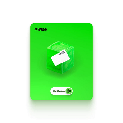 Freeze Card ✦ Made in Spline 3d animation ui