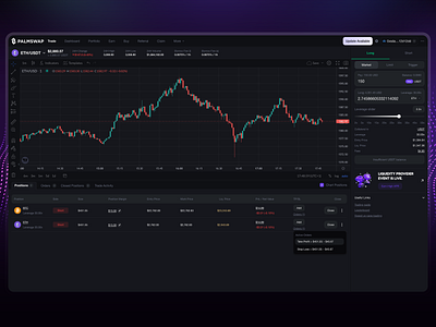 Decentralized Finance Crypto Exchange Platform UI/UX bitcoin crypto decentralized defi design ethereum exhange farming platform staking usdt