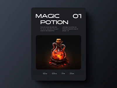 Magic potion design graphic design poster typography ui ux web