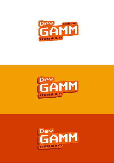 DevGamm 3d brand brand identity branding design event font game game logo graphic design illustration logo logo inspiration modern logo playful playful logo typography ui vector