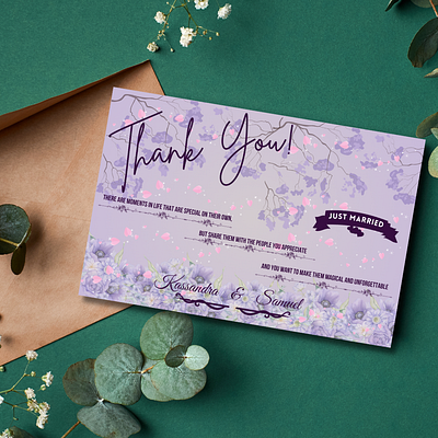 Wedding invitation templates in purple tones with flowers V2 branding canva canva. templates design graphic design illustration logo ui ux vector