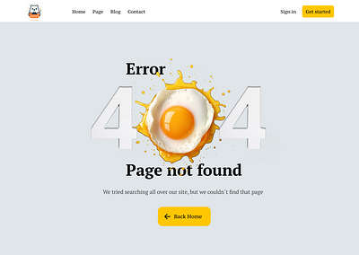 404 Page Design - Daily UI 008 404 ui