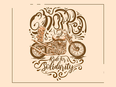 Chopper HandLett handdraw illustration retrodesign vintagedesign