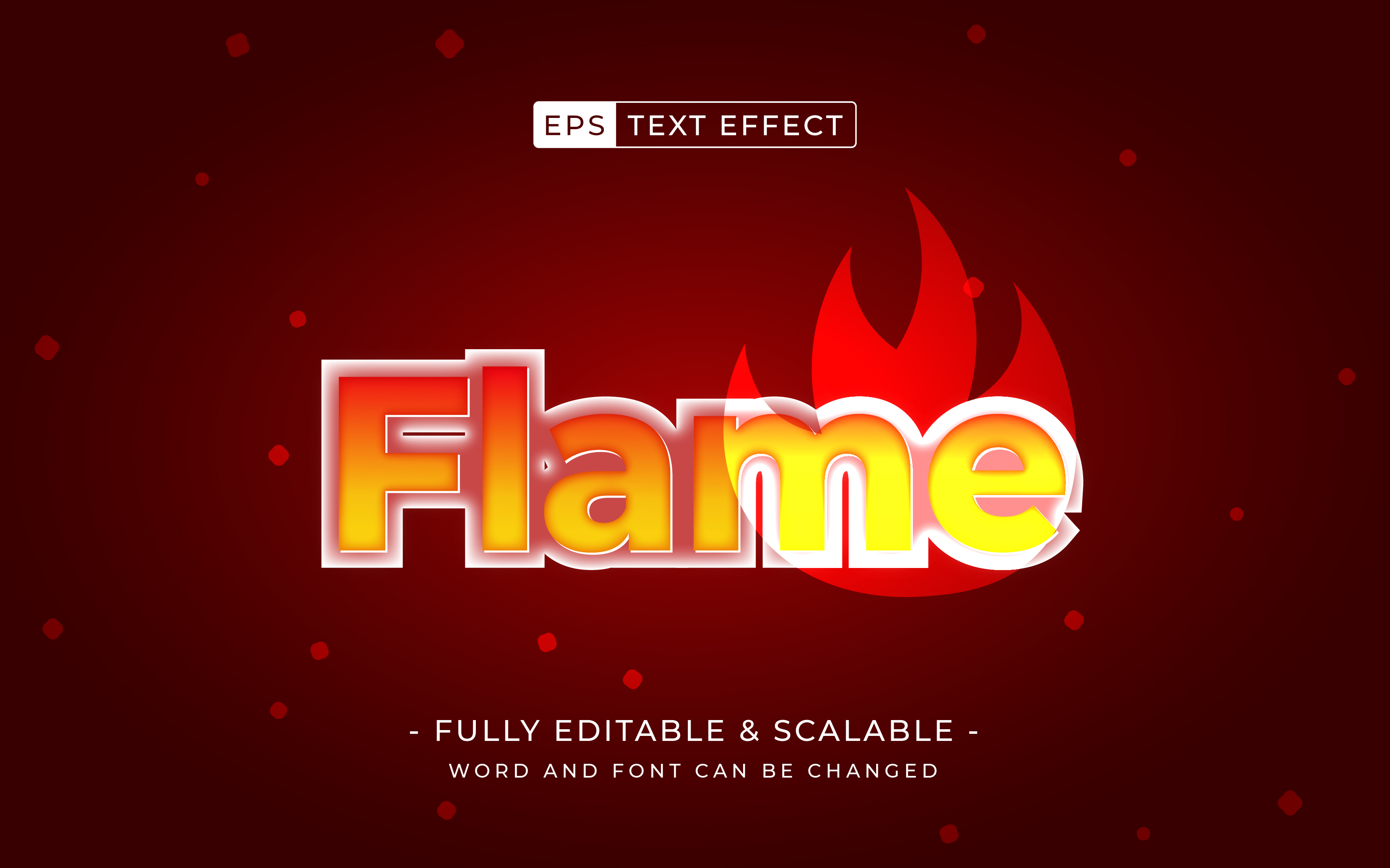 Flame 3D Text Effect. Editable Text Style Effect By Ezabbie On Dribbble