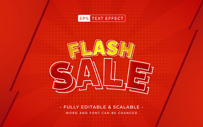 Flash Sale style editable text effect creative