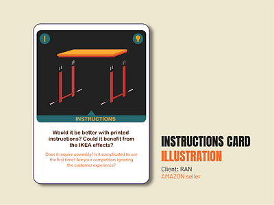 Card Illustration activity branding design flat hobby home illustration shopping tool