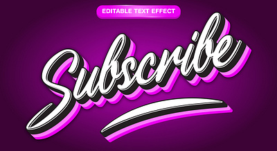 YouTube Subscribe 3d text style effect 3d 3d text effect adventure design graphic design illustration subscribe subscribe text effect vector vector text vector text effect vector text mockup you tube banner you tube channel subscribe you tube text effect