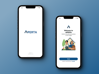 APERTA - Domestic worker service provider platform aperta mobile mobile ui design onboarding screen service app worker app