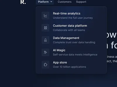 Navigation Bar design product design ui ux web design