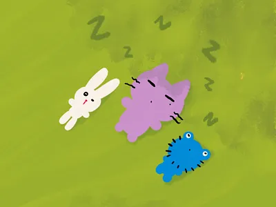 睡一觉Zzzz~ 可爱 平面设计 插画 设计