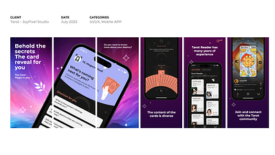 Preview AppStore | Tarot App app appstore design illustration preview app tarot ui zodiac