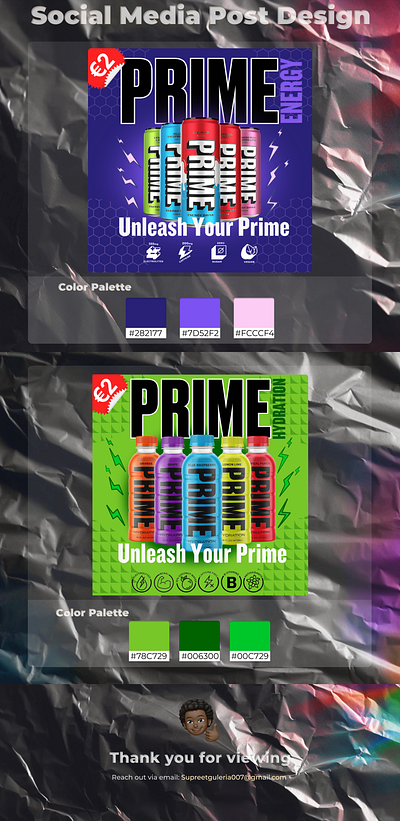 PRIME Social Media Post Design branding graphic design