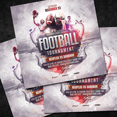 Football Flyer Template american american football flyer college football download flyer flyer instagram football football player game graphic design instragram post nfl photoshop player poster psd rugby sport flyer superbowl template
