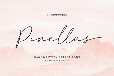 Pinellas Font casual script elegant font font handwritten lettering script signature signature script stylish font stylish signature
