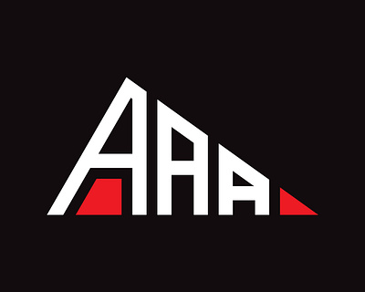 Triangle shape AAA letter logo design. aaa aaa design aaa letter aaa logo business company creative design letter aaa logo logo symbol