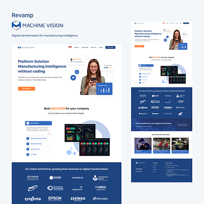 Landing Page MV - Website app design landing page ui ux website