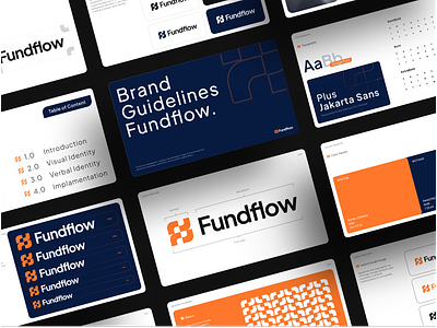 Fundflow - Brand Guidelines banking brand brand guidelines brand identity branding company graphic design logo logo design visual identity