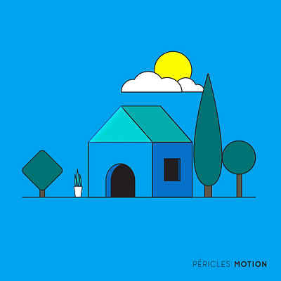 Home Rotation aftereffects animation illustration motion graphics motionde motiondesign pathanimation