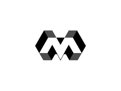 Letter M Logo blockchain logo brand identity branding crypto cube cube logo finance graphic design letter m logo logo logo designer m logo mmm modern logo