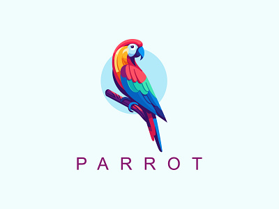 Parrot Logo colors macaw parrot logo parrot parrot logo parrot vector logo parrots logo