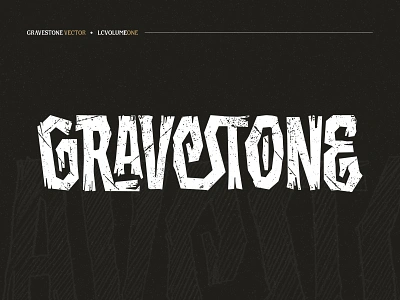 GRAVESTONE - LETTERING LOGO artwork branding drawing font game halloween hand lettering hand writing lettering logo logotype sketch typography vector