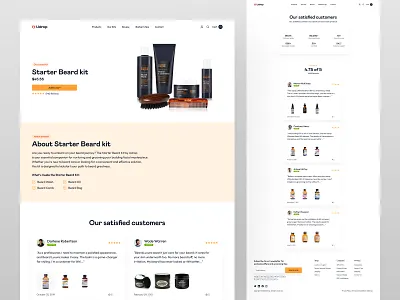 Beard Care Single Page - Udrop beard beard care beard care landingpage beauty cart customer review ecommerce fashion inner page landing page product product page review shop single page store sub page web web design website