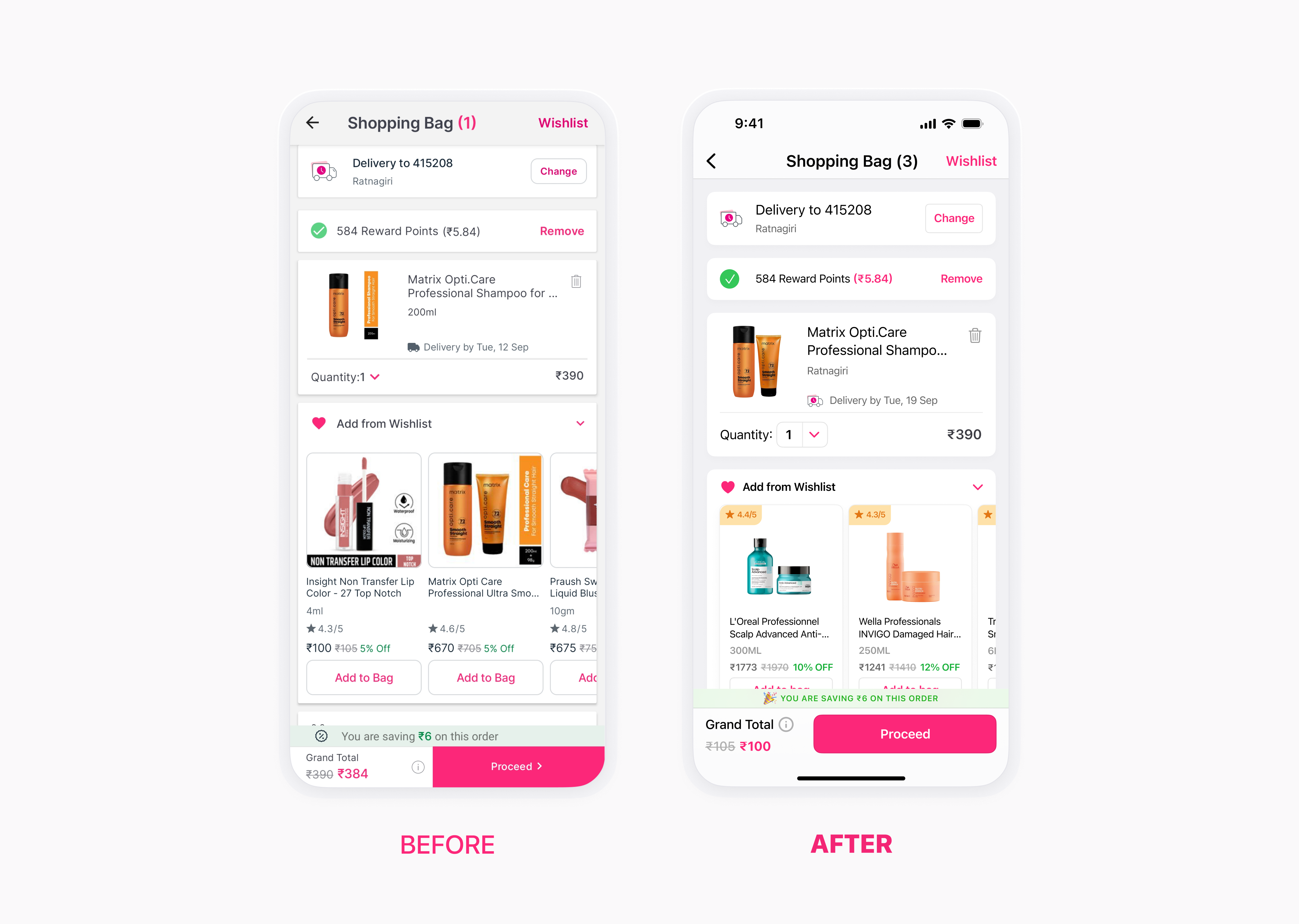 Nykaa App Redesign | Visual Improvements | Minimal UI by Asim Antule on ...